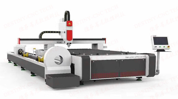 Metal cutting DT-1530 Fiber 500W/750W/1000W/1500W/2000W 3m/6m pipe&sheet AIO laser cutting machine
