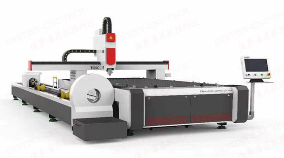 Metal cutting DT-1530 Fiber 500W/750W/1000W/1500W/2000W 3m/6m pipe&sheet AIO laser cutting machine